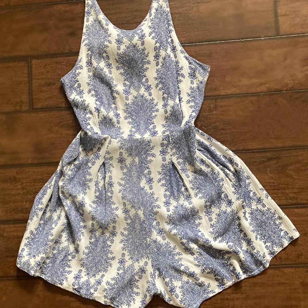 Paisley Shorts Romper